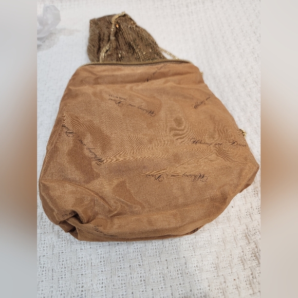 Whiting and Davis bronze/gold Mesh Chain Crossbody Bag EUC Vintage - Picture 5 of 9